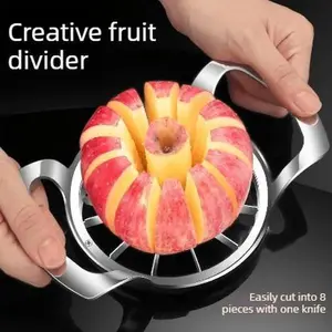 Stainless Steel Apple Slicer Thickened Multi-Functional Fruit Divider Peeler Corer Household Tool Set for Snow Pears and Apples Fast Cutting Core Remover