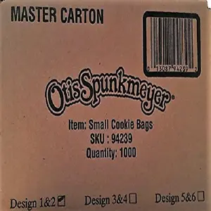Otis Spunkmeyer 1,000-Count Disposable Paper Cookie Bags, White