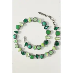 Layering Choker in Salad (Silver)