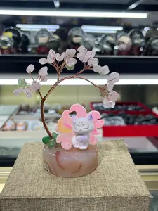 Suvi(2870)gc.Nine tail fox crystal money tree