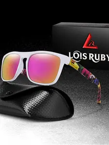 Fashion Classic Polarized Sunglasses with Case, UV Protection Retro Frame for Comfortable Daily Use, Perfect for Outdoor Activities, Great Christmas Gift or Father's Day Present