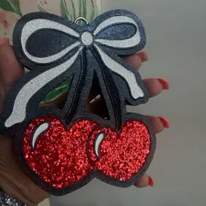 Black white and red cherry freshie.  This is a large freshie!