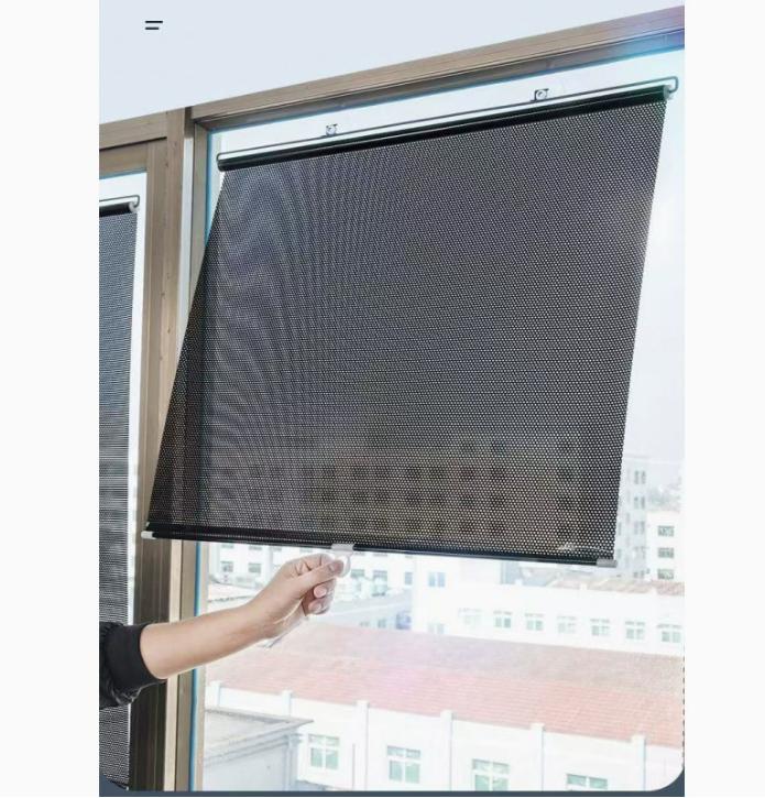 40cm*60cm suction cup retractable car windshield sunshade, no drilling required,suitable for home curtain accessories,applicable to kitchens,balconies,living rooms,cars,etc.