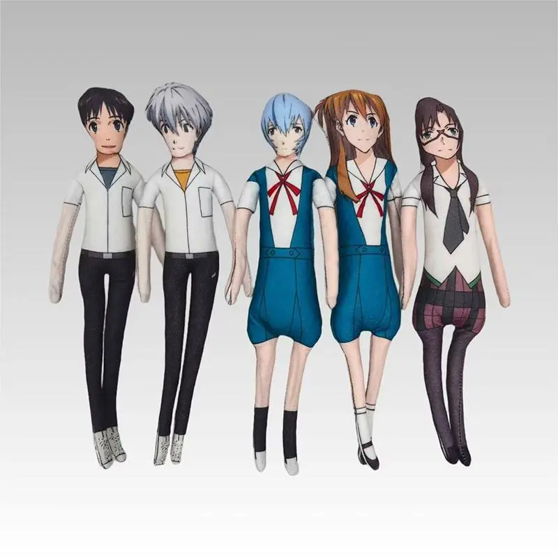 Anime EVA  Doll Asuka Langley Soryu Ayanami Rei Ikari Shinji Cosplay Doll Plush Stuffed Dolls Abstract Wire Skeleton Props