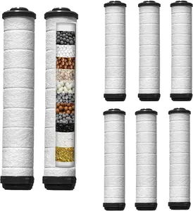 Shower Filter for Handheld Shower Head, Set of 8 Multi-Storey Replacement Filters for Hard Water Remove Chlorine and Harmful Substances,Make Bathing Healthier.