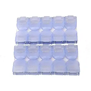 Panel Cubicle Clip for Fabric Panels, Standard Size, 40-Sheet Capacity, Pack of 20, Translucent Blue (CA)