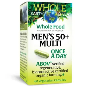 Natural Factors Men's 50+ Multio | Once a Day Whole Earth & Sea, Multivitamin & Mineral, 60 Capsules