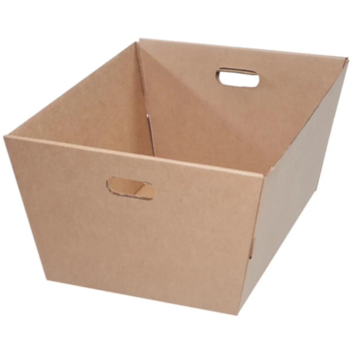212 MAIN Stackable Kraft Corrugated Foldable Storage Boxes Tote - Collapsible Storage Bins, 25x19x12 in, Pack of 25, Foldable Storage Box