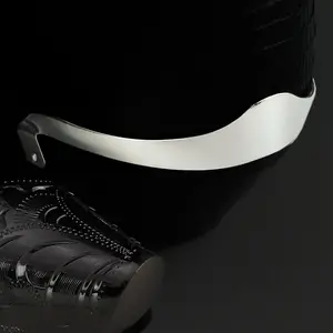 Smooth Silver Heel Boot Guards