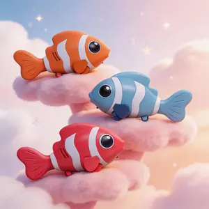 Electric swing fish toy that can emit light, walk, dance, and move fish toys, sensory development interactive children's toys with lights and music, suitable for gifts for boys and girls