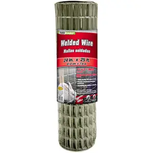 Midwest Air 309320A 24 in. x 25 ft. 2 in. x 1 in. Mesh Galvanized Welded Wire