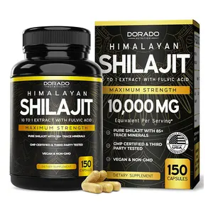 Shilajit Capsules with 85+ Trace Minerals (75 Day Supply, 1000mg Extract per Serving) Himalayan Shilajit for Men & Women with Fulvic Acid - Third Party Tested Supplement, Non GMO, Vegan & USA Made