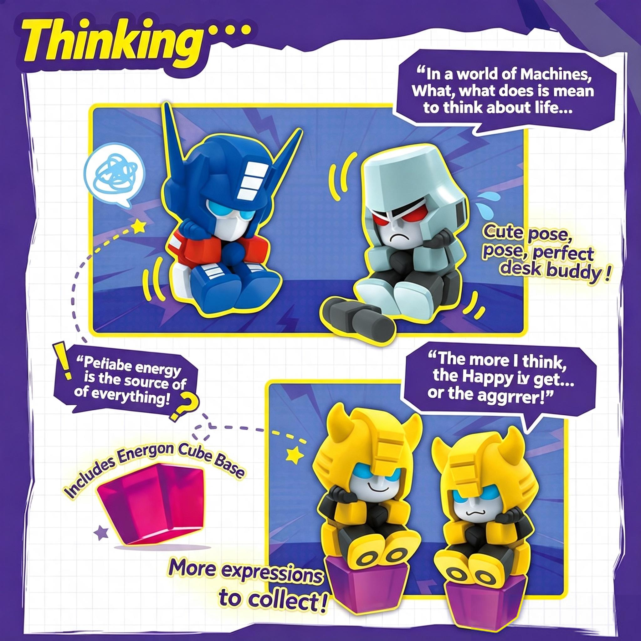 MINISO AAP Series Transformers 01 Action Figure, Unisex Cute Collectible Figurines, Collectibles, Desktop Decor Ornament, Model Toy Gift