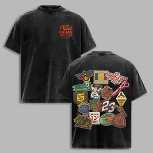 Noah Kahan The Great Divide Collage Tee  | Indie Folk Sticker Graphic Shirt | Vintage Washed Streetwear, noahkahan, thegreatdivide, indiefolk, washedtee, indievibes