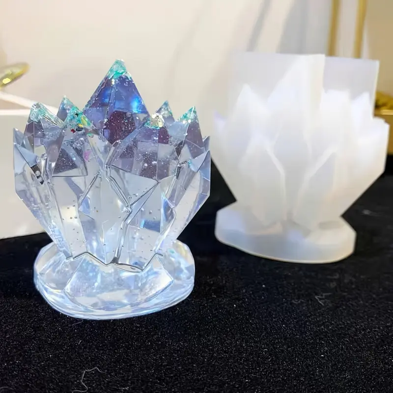 DIY Crystal Resin Mold, Candle Holder Silicone Molds, Candle Molds For Candle Making, Jewelry Casting Tool, Multi-Use Craft Supplies, Silicone Molds For Crafts, Perfect for DIY Projects