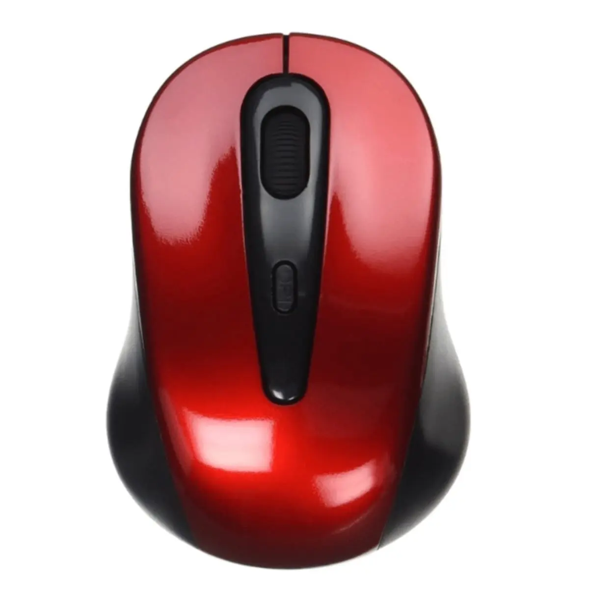 Wireless Optical Mouse for Computer & Laptop - High Resolution Computer Mouse - Red
