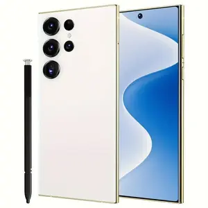 2025 New Unlocked Edition 5G Android Smartphone with High-Definition Display, Front Camera, Rear Camera, Large Capacity Battery, Dual SIM, Built-in Pen, Facial Unlock Support, Includes Charger, Headphones, and Phone Case