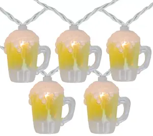 Northlight 10 Beer Mug Summer Outdoor Patio String Light Set