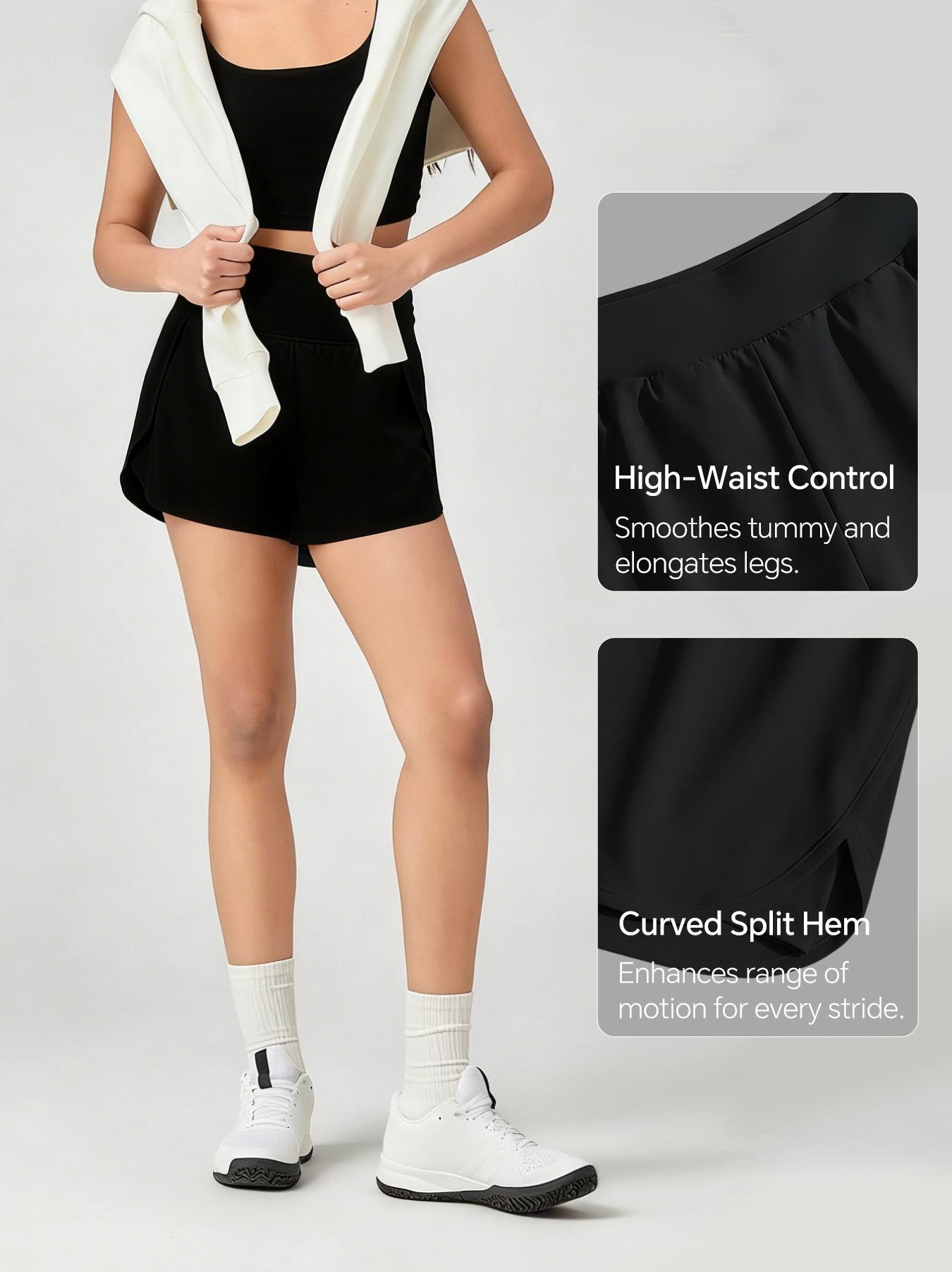 3-Pack Women's Casual Athletic Yoga Shorts , Elastic Waistband, Quick-Dry Fabric For Running & Gym Featuring Stretchy And Fit for Workouts