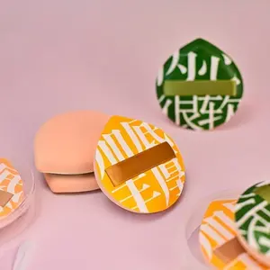 Soft Candy Makeup Sponge with Storage Box, Dual-Use Wet and Dry Cosmetic Sponge, Suitable for Liquid, Concealer, Cream, Powder Products