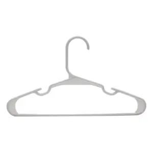 40-Pack Non-Slip Kids Hangers - Space-Saving, Durable, White