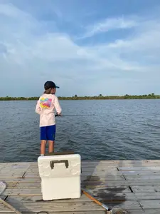 Mr. Turtlehead Kids UPF 50+ Performance Fishing Shirt on Pink