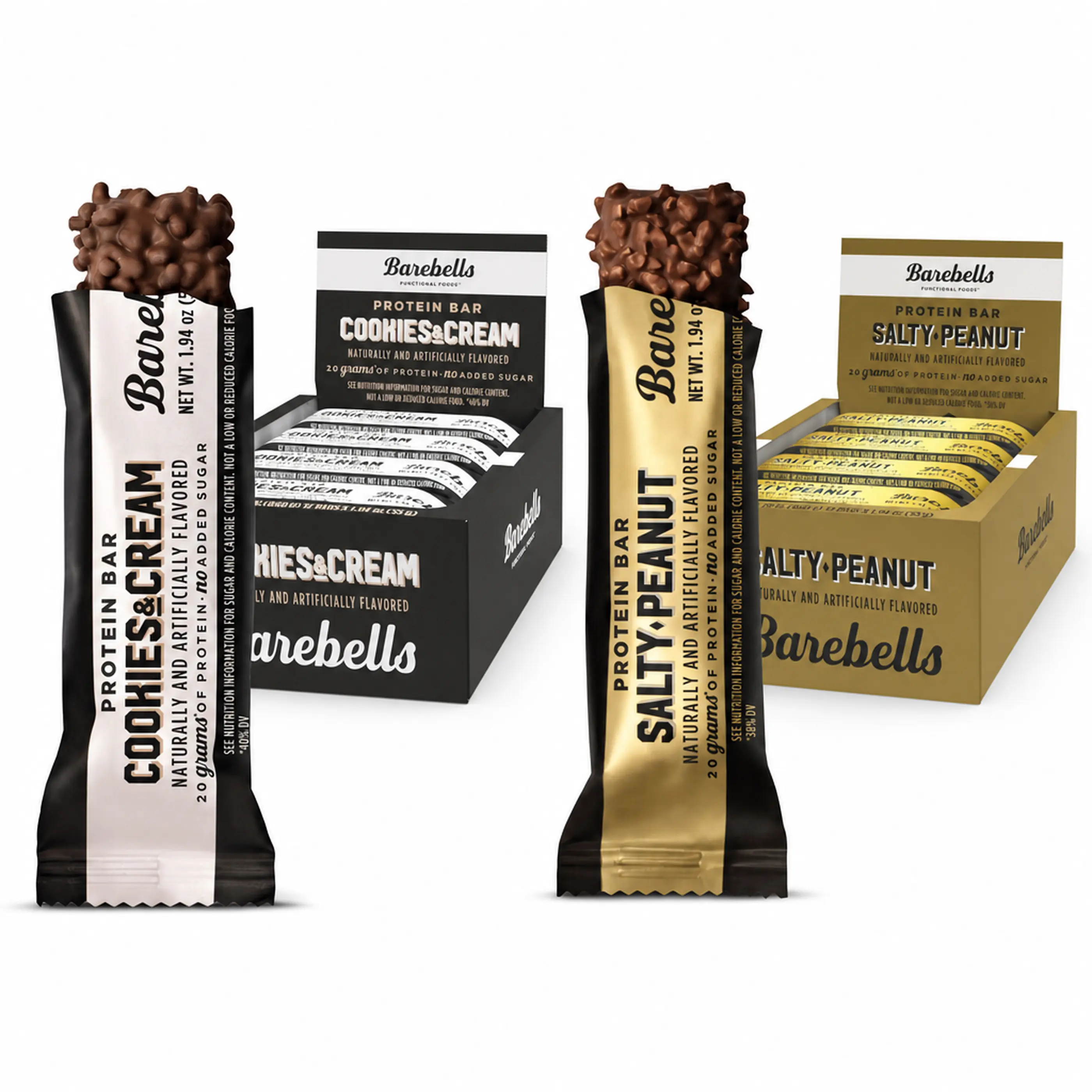 Barebells Cookies and Cream & Salty Peanut - Protein Bar Bundle Barebells Cookies and Cream & Salty Peanut - Protein Bar Bundle