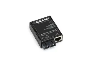 Micro Mini Media Converter, 10-/100-/1000-Mbps Copper to 1000-Mbps Duplex Fiber, Multimode, 850-nm, 0.5 km, SC