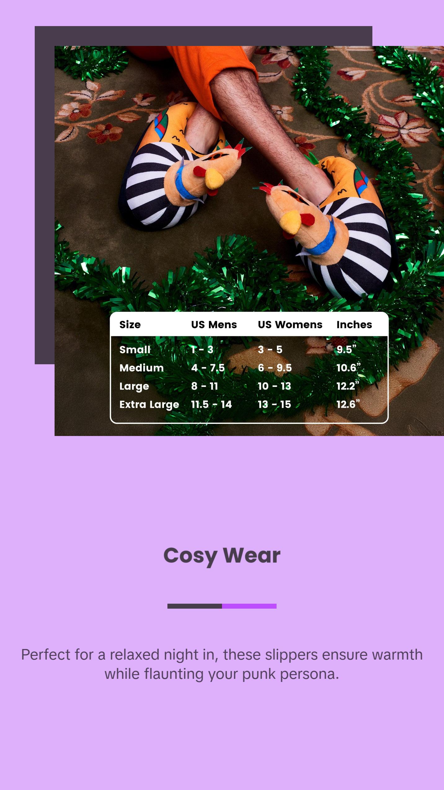 Coddies® Punk Chicken Slippers