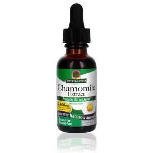 Nature's Answer Chamomile Flower Alcohol-Free 2400mg 1oz Extract | Mood Support | Digestion Support | Gluten-Free, No Artificial Flavors or Preservatives | Single Count