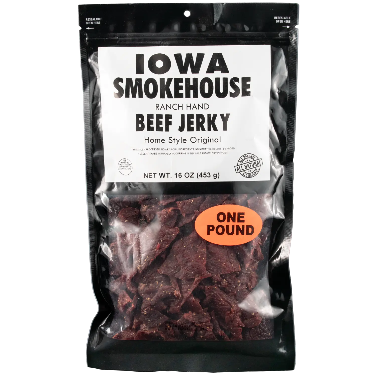 Ranch Hand 16 oz Beef Jerky Home Style Original
