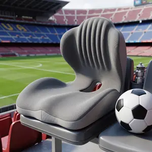Football Viewing Essential Ergonomic Memory Foam Seat Cushion with Lumbar and Back Support, Office Chair Cushion, Stool Cushion, Car Seat Cushion, Relieves Back Pain, Reduces Pressure, Perfect Gift for Parents and Friends, The Most Thoughtful Gift