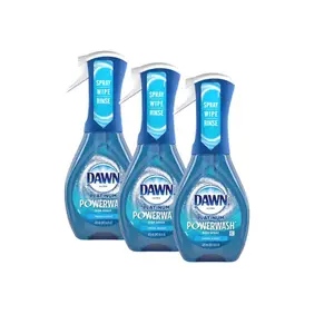 Dawn Platinum Powerwash 16 oz. Fresh Dish Soap, Removes 99% of Grease in Half the Time, 5X Faster Grease Cleaning, Spray and Wipe No Pre-Rinse Needed, Reusable Sprayer, For Dishes Counters Stoves and Laundry Stains, Fresh Scent Refills Available.