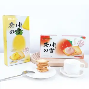 Dujosoo Freeze-Dried Fruit Sandwich Cookies - 48 Cookies per Case (Choose Strawberry or Pineapple) | Bursting with Real Fruit Chunks & Bright Flavor | Crunchy, Sweet Snack