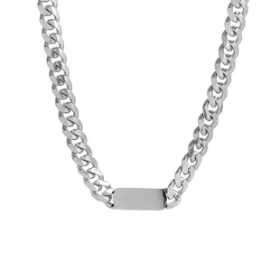 Silver Cuban Men's Necklace Italian Luster And Durability Great Link Chain For Men 18-20 Inch Gifts