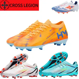 Cross Legion New Seamless Model Football Shoes for Men & Women Lightweight PU Leather Soccer Boots EU37-EU45 Outdoor Sports Touch & Control  soccer cleats  football boots White Training