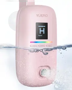 YUERO Bath Jets for Tub, Waterproof - Second Generation Upgrade Portable Jet Spa for Bathtub, Bubble/Jet Mode, 3-Level Adjustable, Bath Spa for Gifts for Women Pink Massager