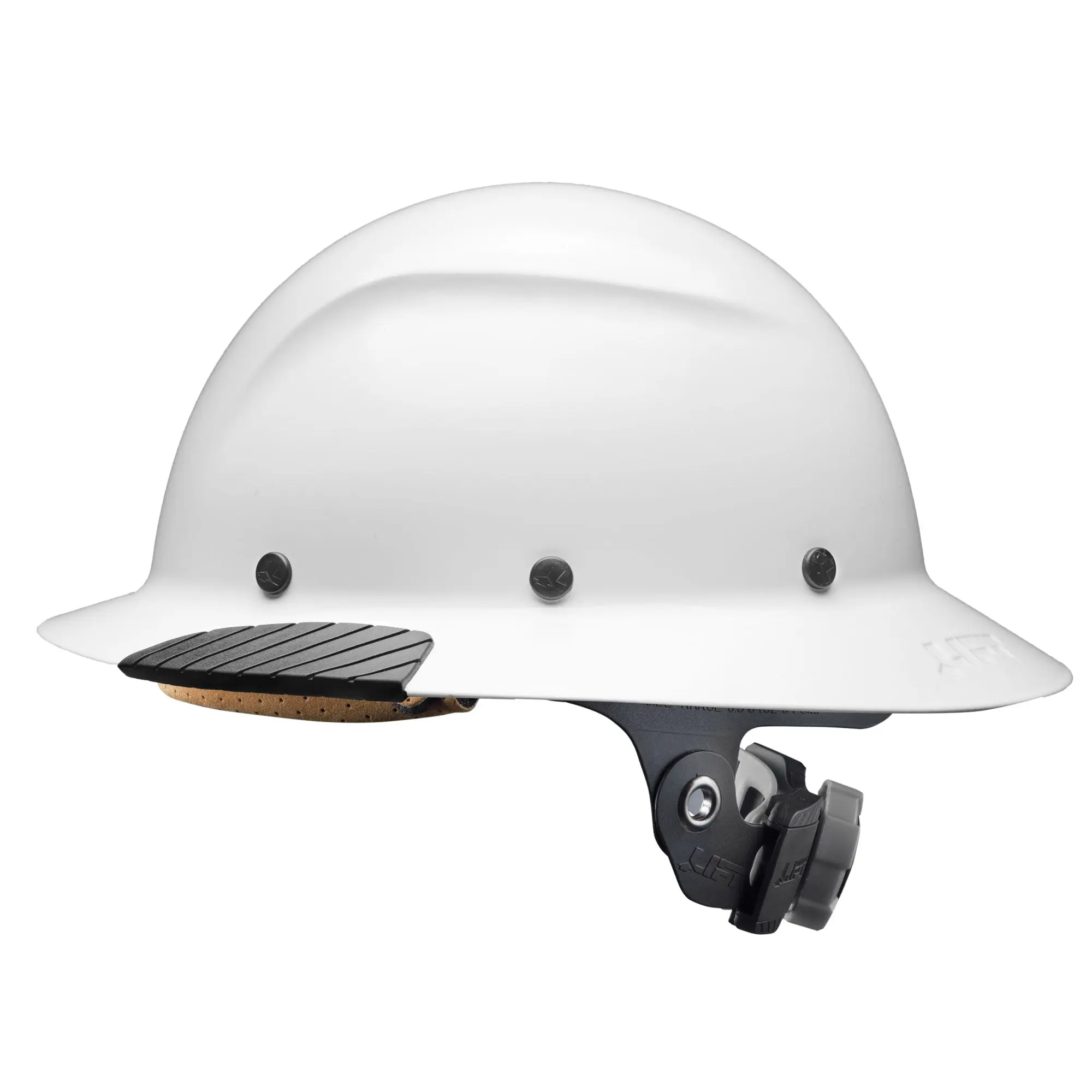 DAX Carbon Fiber White Full Brim Hardhat DAX Carbon Fiber White Full Brim Hardhat