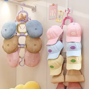Door Back Hat Storage Clip, Home Baseball Cap Organizer, Multi-Functional Bag Display Rack, Closet Hanging Hooks