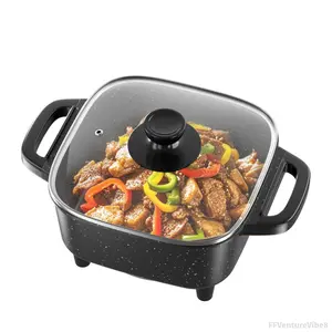 Piece Large Capacity Non-Stick Pan Material Multifunctional Household integrated Cooking Electric Cooking Pot Frying Pan Household Outdoor FFVentureVibe8