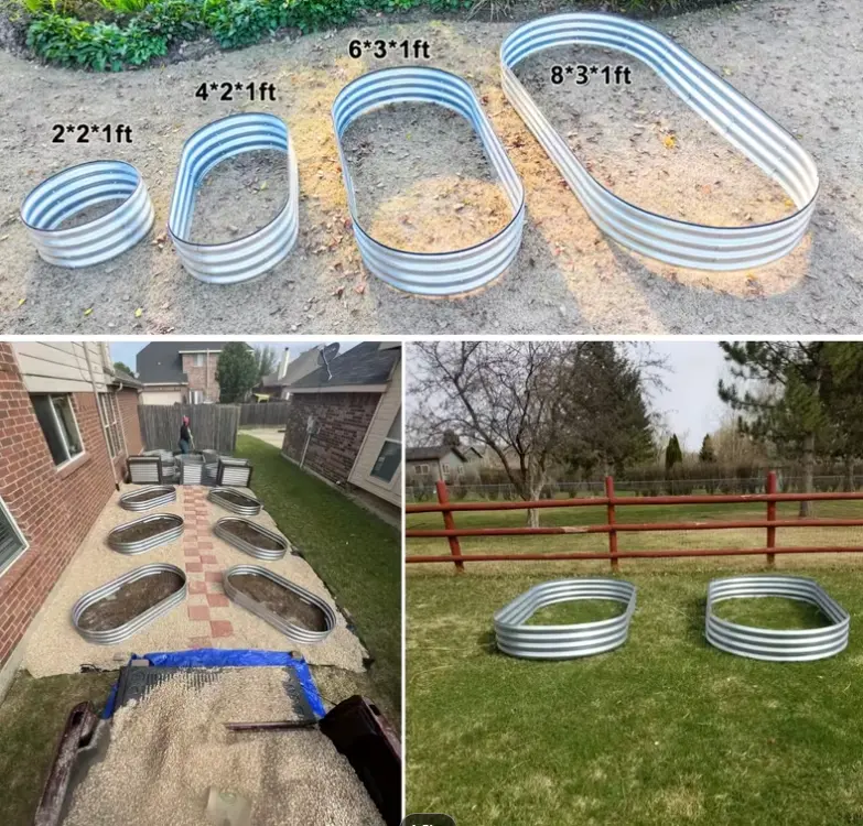 2pack 4×2×1ft Raised Garden Bed