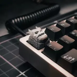 Artisan Keycap Kaiju No.8 Skull Anime ESC Resin Handmade Accessory