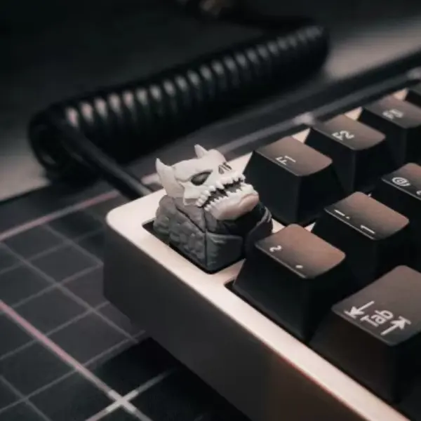 Artisan Keycap Kaiju No.8 Skull Anime ESC Resin Handmade Accessory