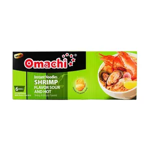 OMACHI Instant Noodles Vietnamese Spicy Shrimp Flavor 87g x 6 Bowls Box Pack