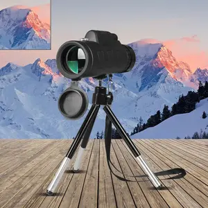 40x60 Monocular Telescope with Smartphone Adapter & Tripod – High Definition Night Vision Scope for Bird Watching, Hiking, and Camping