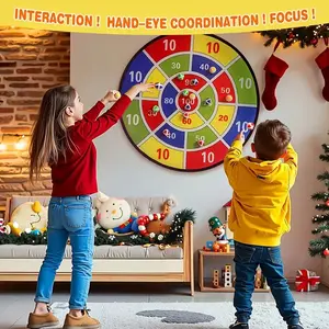 Kids Sticky Dart Board, 3 Sizes 36/66/74cm, No Sharp Points, Safe Indoor Outdoor Toy, Parent-Child Interactive Puzzle Gift