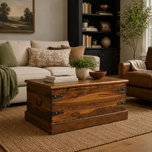 Solid SheeshamWood Trunk Coffee Table