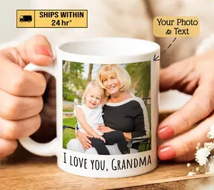 Personalized Photo Coffee Mug Birthday Gift, Custom Mug Gift for Mom, Anniversary Gift for Her Him, Valentine's day gifts, Mug with Picture