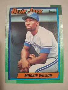 Mookie Wilson 1990 TOPPS Baseball Card - Vintage Collectible Sports Memorabilia