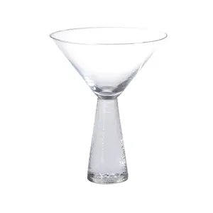 Hipchik Home Martini Glass on Hammered Stem